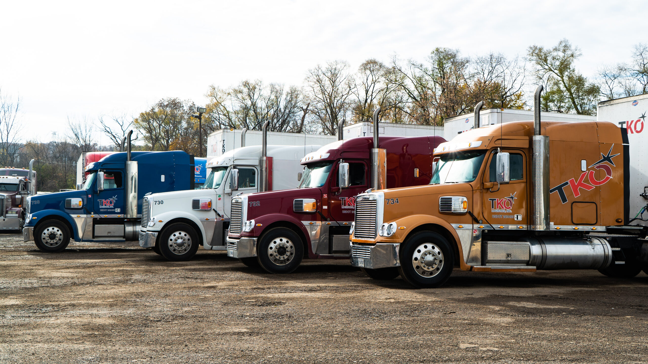 TKO Logistics Fleet Trucks